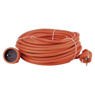 EMOS kabel prodlužovací spojka, 20m, 3x 1,5mm, oranžový P01120