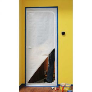 Zábrana protiprachová dveřní se zipem 100cmx215cm