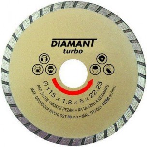 Kotouč diamantový turbo | 230x3,1x22,2 mm