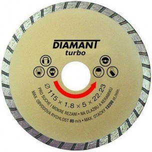 Kotouč diamantový turbo | 180x2,8x22,2 mm
